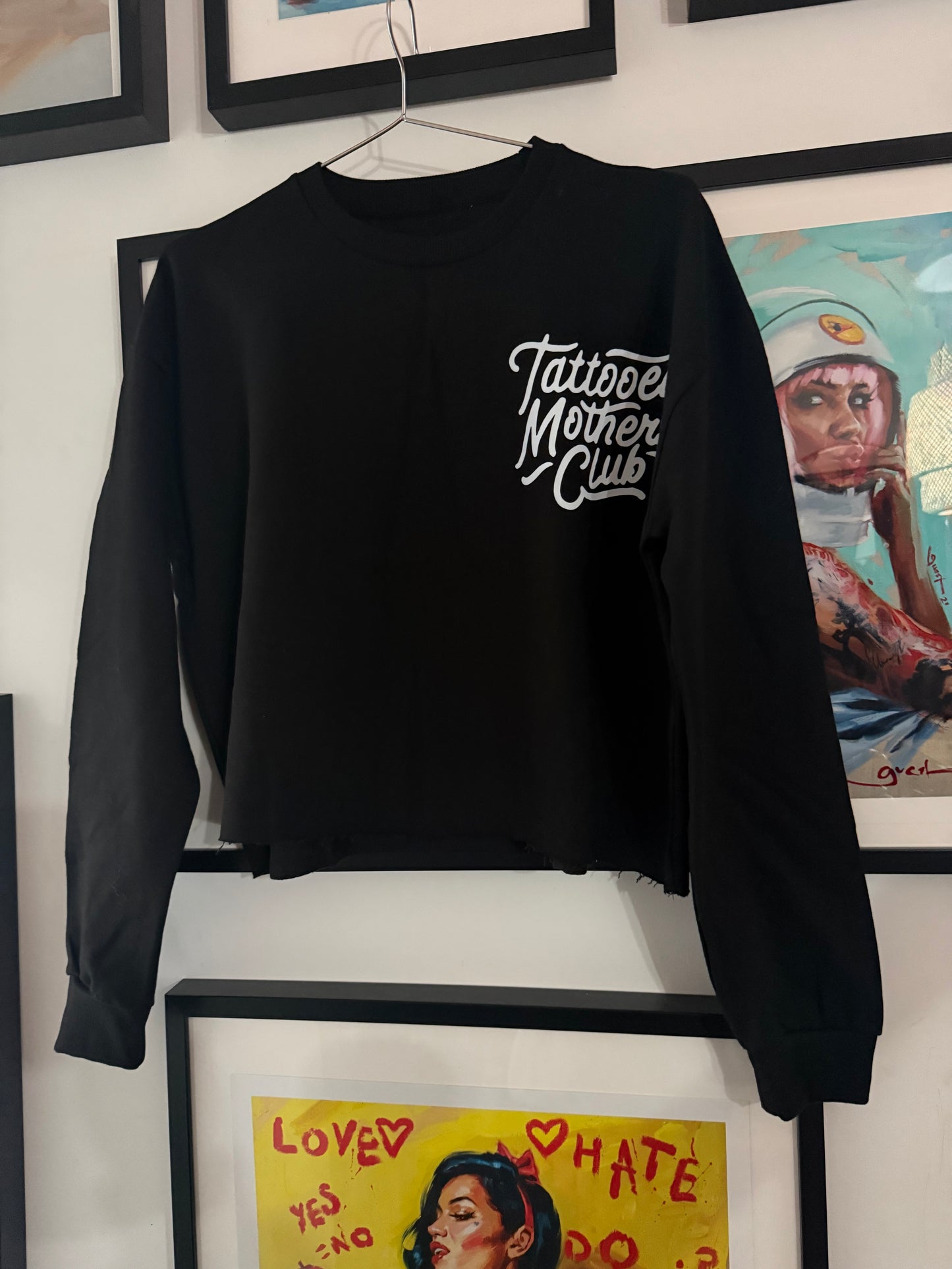 Cropped western sweat