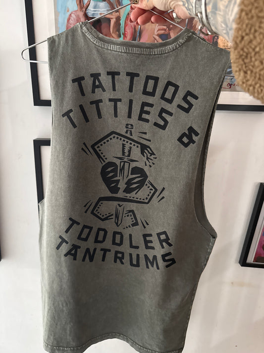 Tattoos, Titties And Toddler Tantrums vest