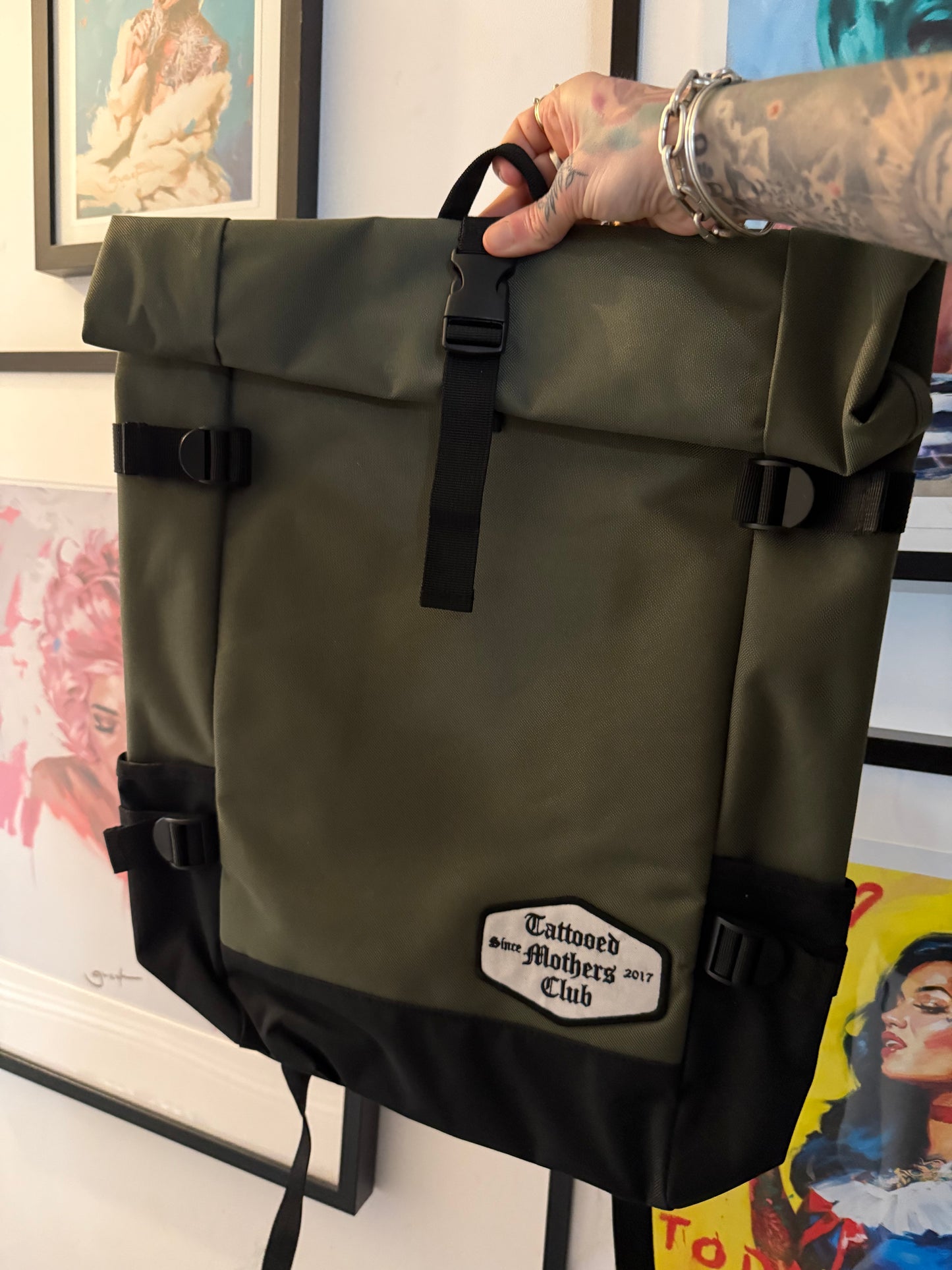 Extra Large Classic Club Roll Top Backpack
