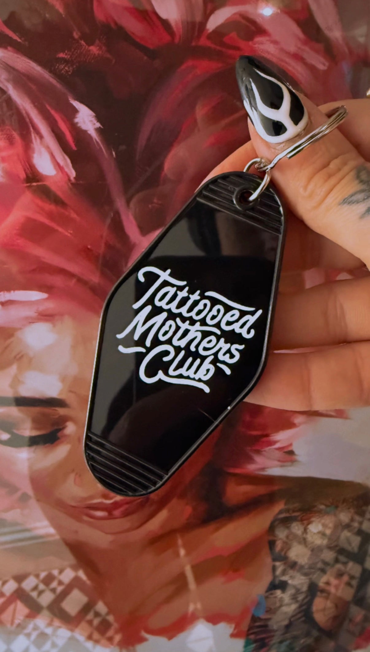 Tattoos Titties And Toddler Tantrums Motel Keyring