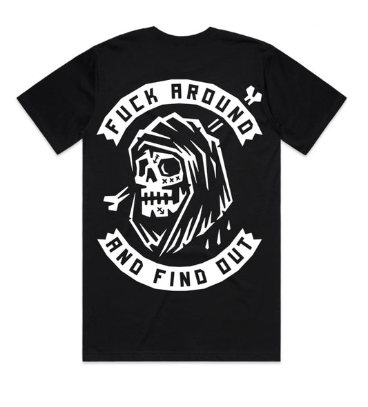 Three Sixes Apparel fuck around and find out design heavy weight t shirt