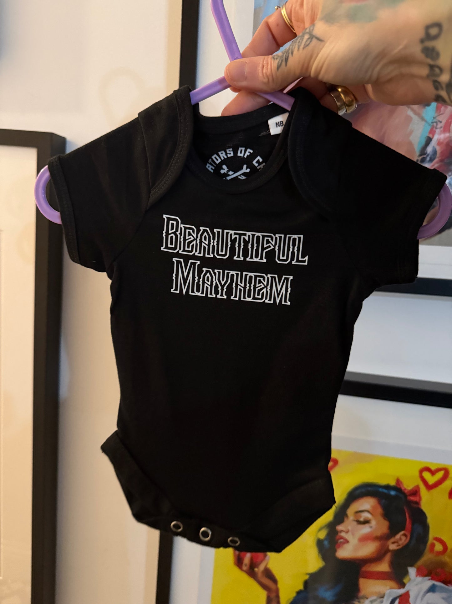 Beautiful mayhem Baby Grow