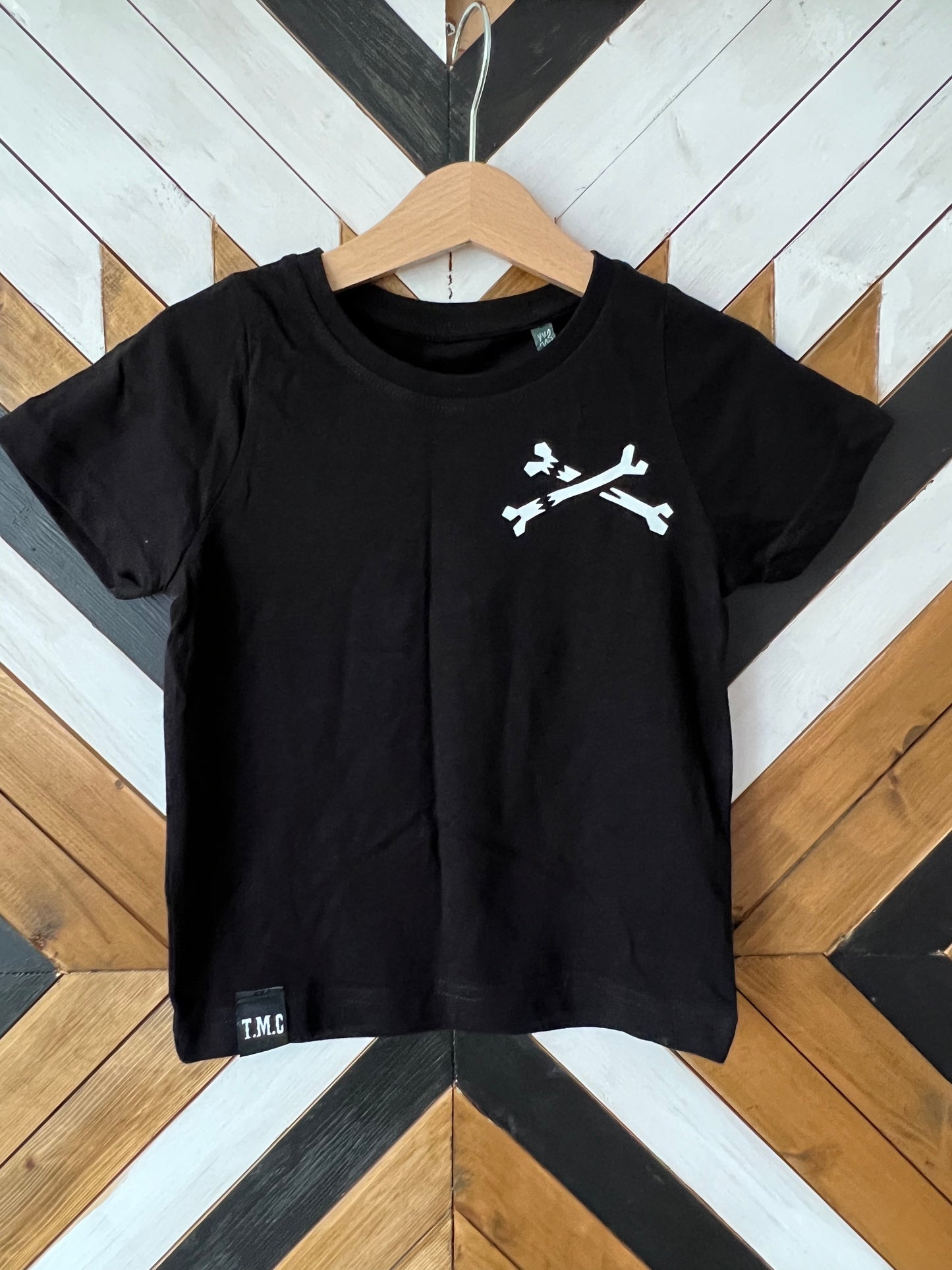 Seconds sale item. Tattoos are cheaper than me kids tee.