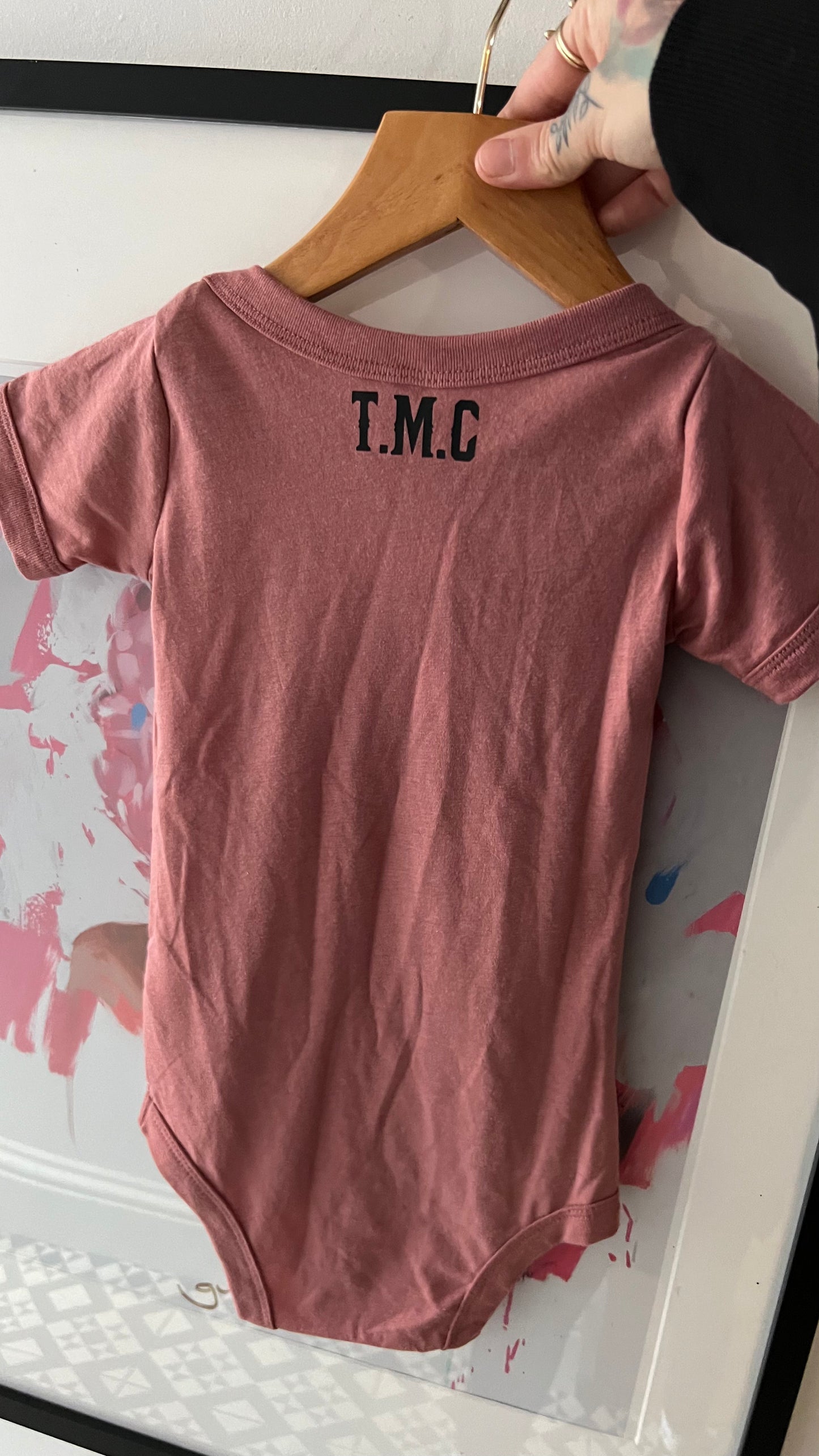 Blank canvas baby grow one off