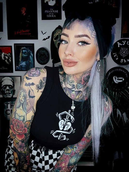 Snake & Dagger ribbed vest