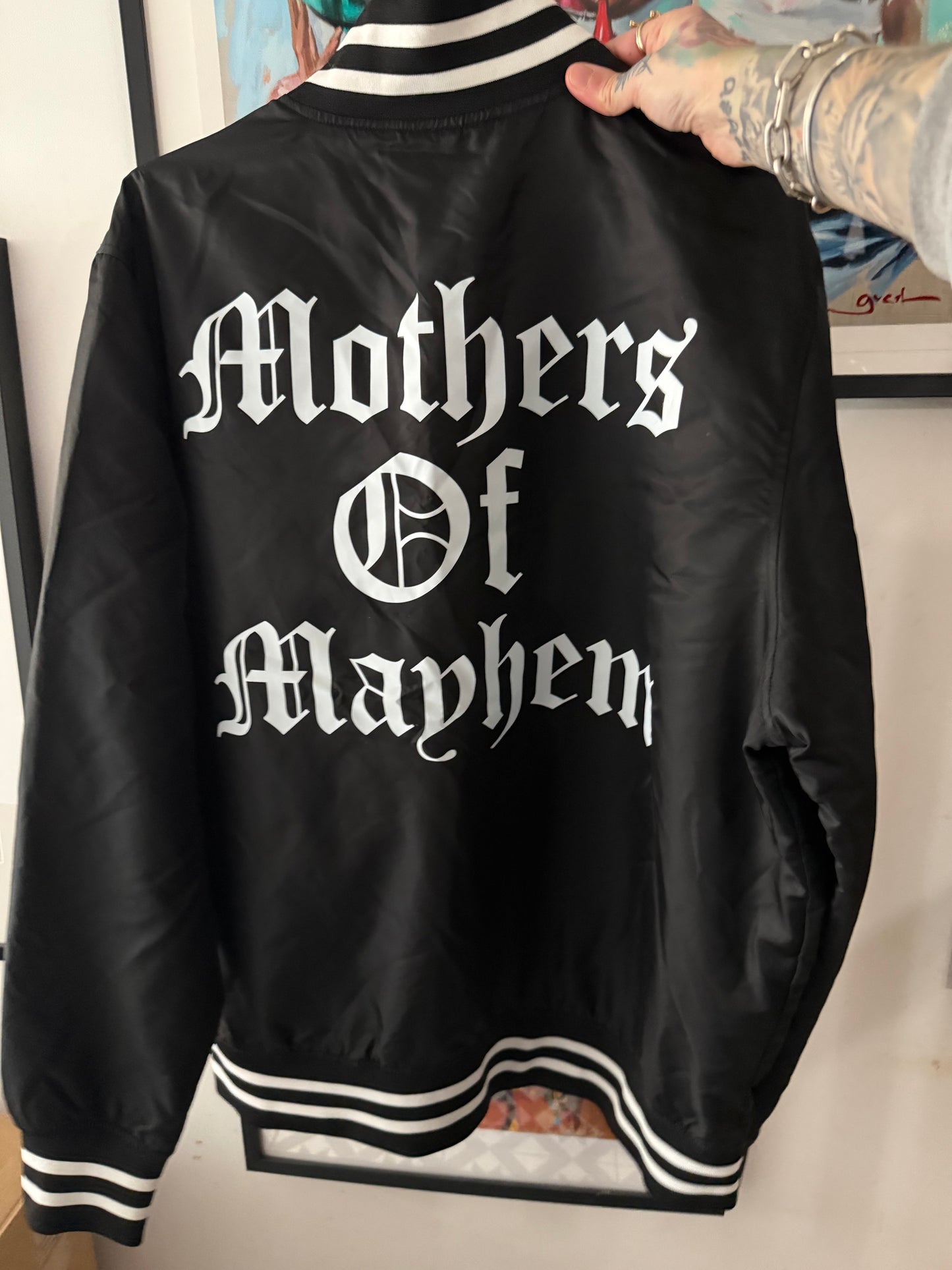 Seconds sale mothers of mayhem bomber jacket