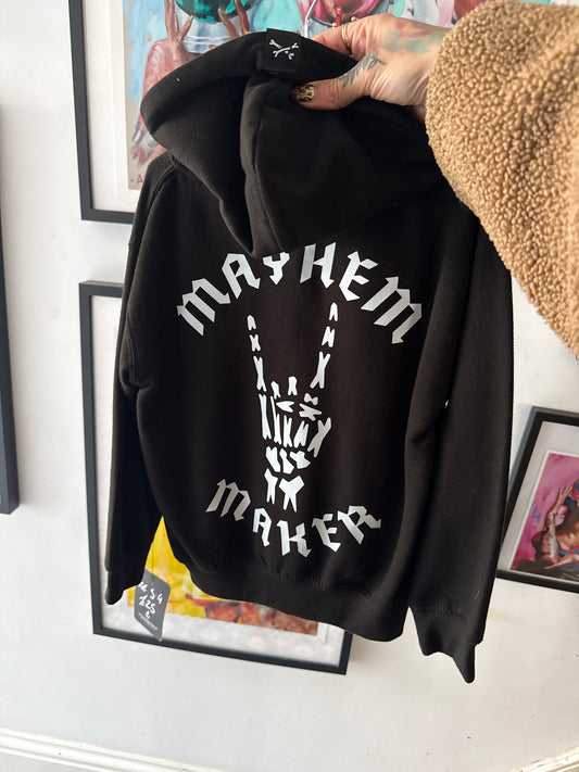 One off kids zip up hoodie