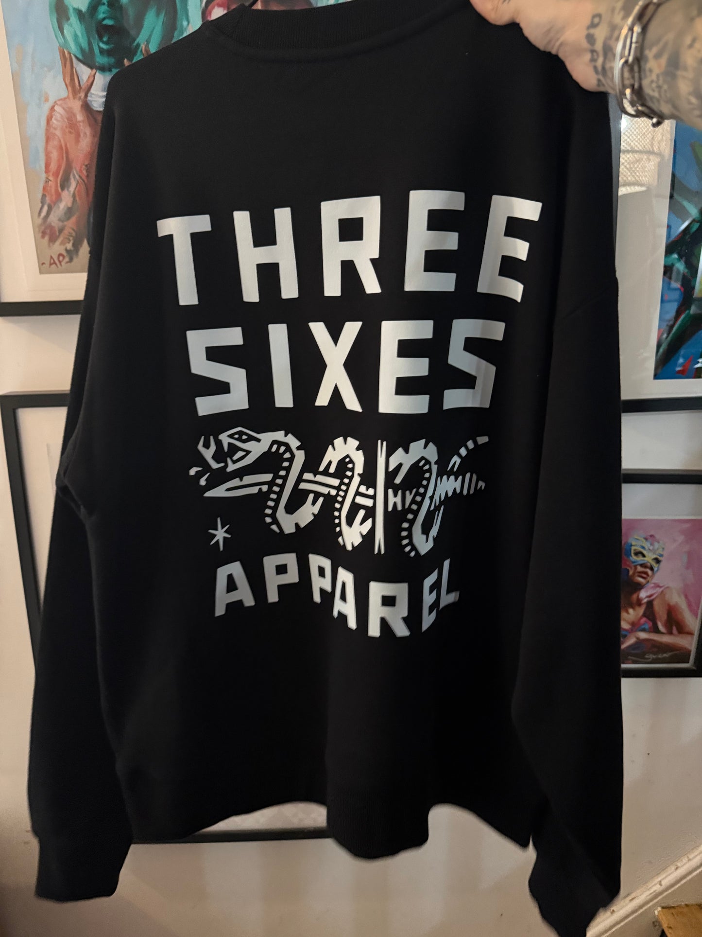 Three Sixes Apparel long sleeve heavy weight sweatshirt