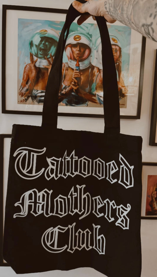 Hollow logo tote bag